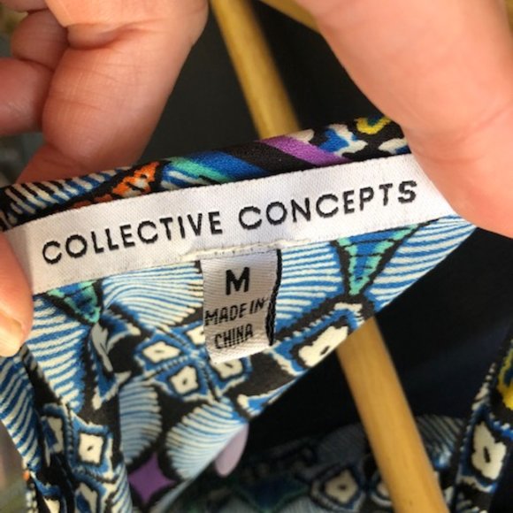 Collective Concepts Dress - Med, Sleeveless, Multi-color print, Mid-length - Picture 4 of 8